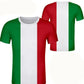 Italy T-Shirts Italian Flag 3D Print Streetwear Men Women Casual Fashion Oversized Short Sleeve T Shirt Male Tees Tops Clothing - Clothesfassion.store
