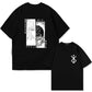 Japan Anime Berserk T-Shirt Guts Print Graphic Tee Men's 90s Summer Short Sleeve Casual Manga Dark Fantasy Black Swordsman Style - Clothesfassion.store