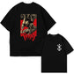 Japan Anime Berserk T-Shirt Guts Print Graphic Tee Men's 90s Summer Short Sleeve Casual Manga Dark Fantasy Black Swordsman Style - Clothesfassion.store