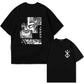 Japan Anime Berserk T-Shirt Guts Print Graphic Tee Men's 90s Summer Short Sleeve Casual Manga Dark Fantasy Black Swordsman Style - Clothesfassion.store