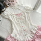 Japanese Kawaii Lolita Elegant 2 Piece Sets Women Pink Y2k Bow Design Mini Skirt Suit Female Princess Sweet Chic Outfits Summer - Clothesfassion.store