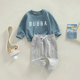 Kids Boys Girls Hooded Sweatshirt and Jogger Pants Set Long Sleeve Pullover Top Elastic Waistband Bottoms for Casual Wear - Clothesfassion.store