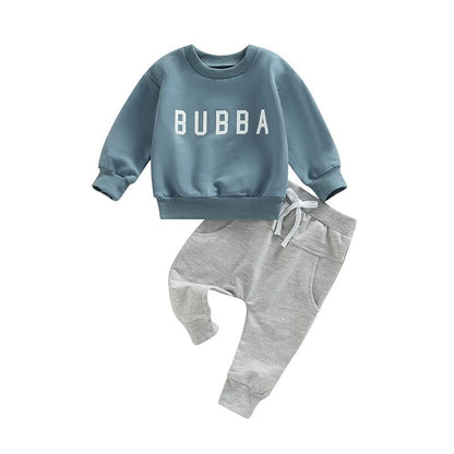 Kids Boys Girls Hooded Sweatshirt and Jogger Pants Set Long Sleeve Pullover Top Elastic Waistband Bottoms for Casual Wear - Clothesfassion.store