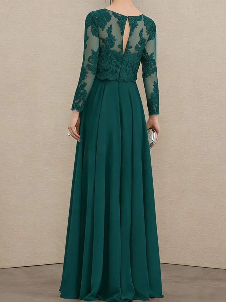 L - 5XL Plus Size Clothes Lace Dresses Women Robes Spring Summer Long Sleeve Street Style Casual 3XL Big Size Maxi Dress Oversized - Clothesfassion.store