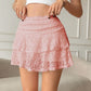 Lace Camisole With Layered Ruffle Skirt - Clothesfassion.store