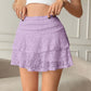 Lace Camisole With Layered Ruffle Skirt - Clothesfassion.store