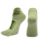 Ladies Breathable Yoga Socks with Grips Non - Slip Five Finger Pilates Socks for Women Backless Ballet Dance Fitness Toe Socks - Clothesfassion.store