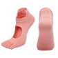 Ladies Breathable Yoga Socks with Grips Non - Slip Five Finger Pilates Socks for Women Backless Ballet Dance Fitness Toe Socks - Clothesfassion.store