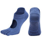 Ladies Breathable Yoga Socks with Grips Non - Slip Five Finger Pilates Socks for Women Backless Ballet Dance Fitness Toe Socks - Clothesfassion.store
