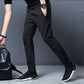 Large Size Men's Summer Pants Big Size Ice Silk Stretch Breathable Straight Leg Pants 6XL Quick Dry Elastic Band Black Trousers - Clothesfassion.store