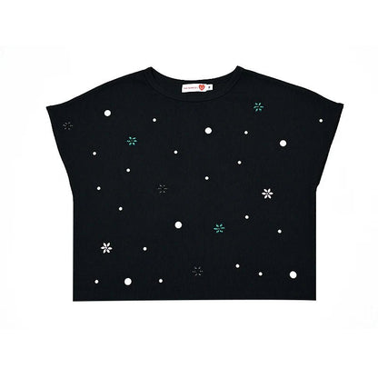 Maxi dress women long sleeve lady dresses flowers and pearls top causual dress round neck black modal ribbed top sizes XS - XXXL - Clothesfassion.store