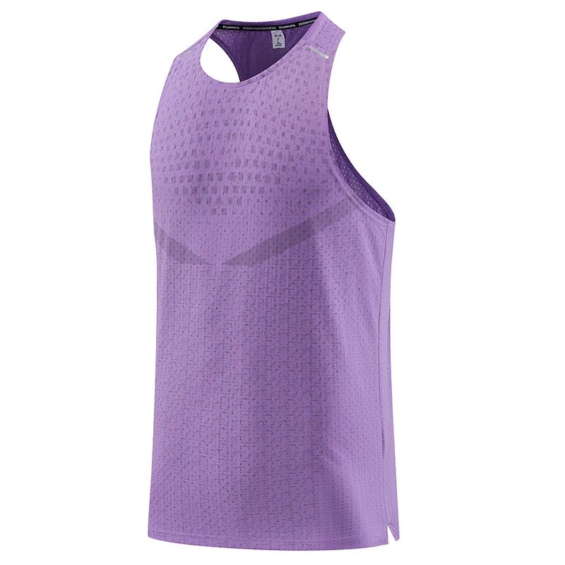 Men Gym Vest Breathable Mesh track and field Summer Cool Beach Travel Undershirt Basketball Training Fashion Running Tanks Top - Clothesfassion.store
