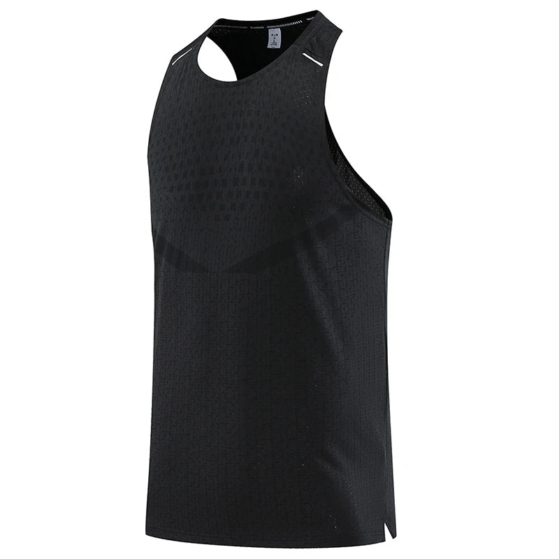 Men Gym Vest Breathable Mesh track and field Summer Cool Beach Travel Undershirt Basketball Training Fashion Running Tanks Top - Clothesfassion.store