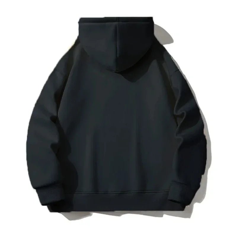 Men Plus Size 6XL 7XL Zip Up Hoodies Large Man Autumn Winter Hoodie Sweatshirt Jacket Big and Tall Mens Clothes - Clothesfassion.store