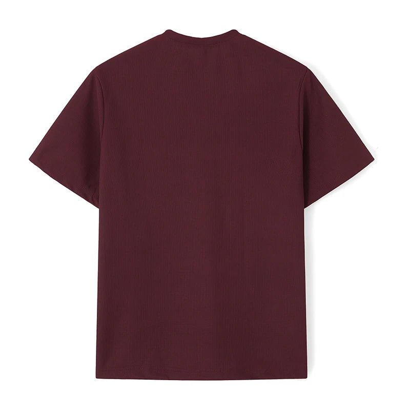 Men s Lightweight V - Neck T-Shirt Breathable Fit Short Sleeve Casual Tee Soft Stretchy Summer Tops with Pocket - Clothesfassion.store