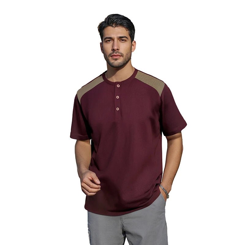 Men s Lightweight V - Neck T-Shirt Breathable Fit Short Sleeve Casual Tee Soft Stretchy Summer Tops with Pocket - Clothesfassion.store