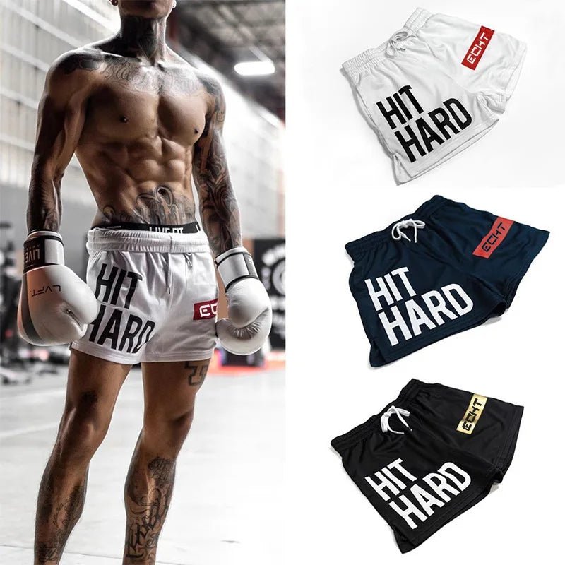 Mens Fashion Shorts Workout Beach Fitness Gym Shorts Men Street Wear Elastic Waist Quick Dry Breathable - Clothesfassion.store