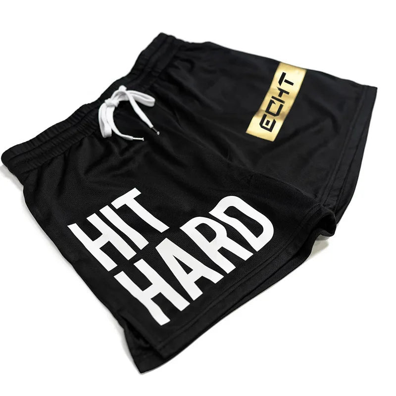 Mens Fashion Shorts Workout Beach Fitness Gym Shorts Men Street Wear Elastic Waist Quick Dry Breathable - Clothesfassion.store