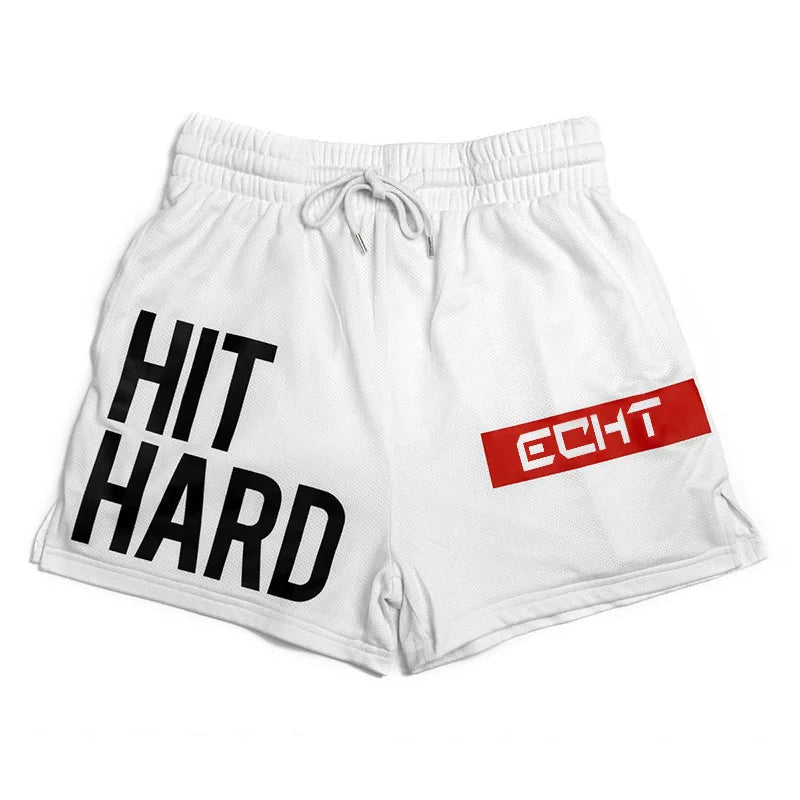 Mens Fashion Shorts Workout Beach Fitness Gym Shorts Men Street Wear Elastic Waist Quick Dry Breathable - Clothesfassion.store