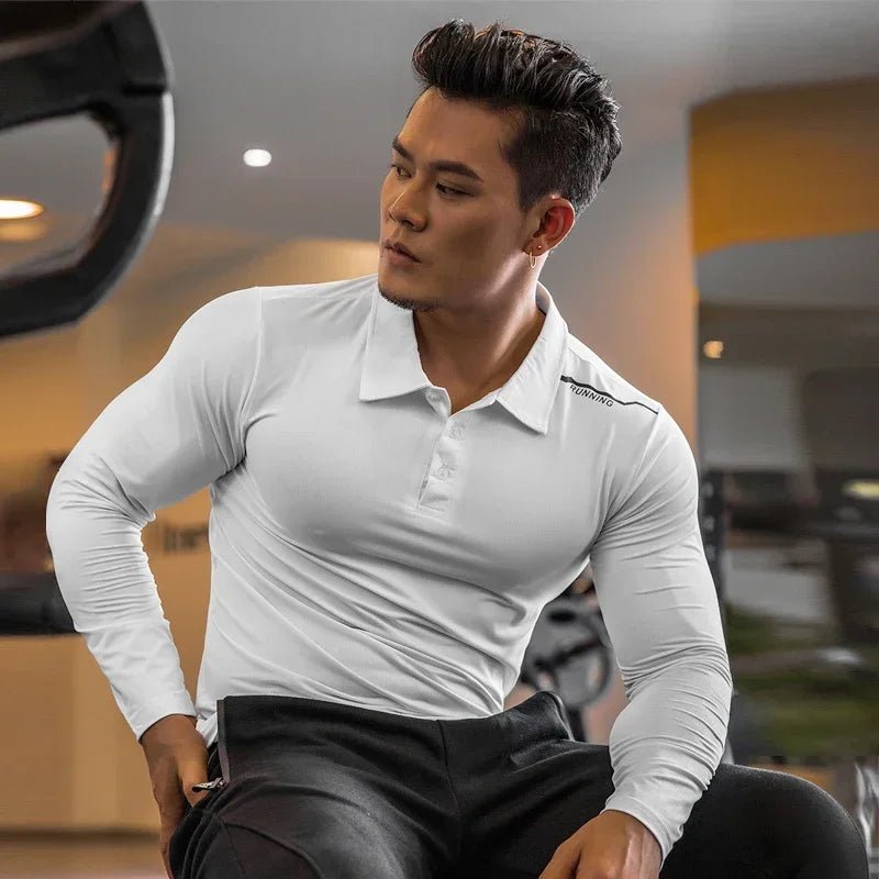 Mens Gym Compression Shirt Male Rashgard Fitness Long Sleeves Running Clothes Homme T Shirt Football Jersey Sportswear Dry Fit - Clothesfassion.store