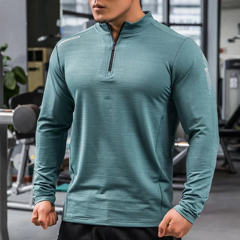 Mens Gym Compression Shirt Male Rashgard Fitness Long Sleeves Running Clothes Homme T Shirt Football Jersey Sportswear Dry Fit - Clothesfassion.store