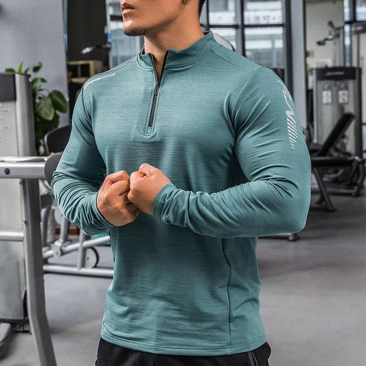 Mens Gym Compression Shirt Male Rashgard Fitness Long Sleeves Running Clothes Homme T Shirt Football Jersey Sportswear Dry Fit - Clothesfassion.store