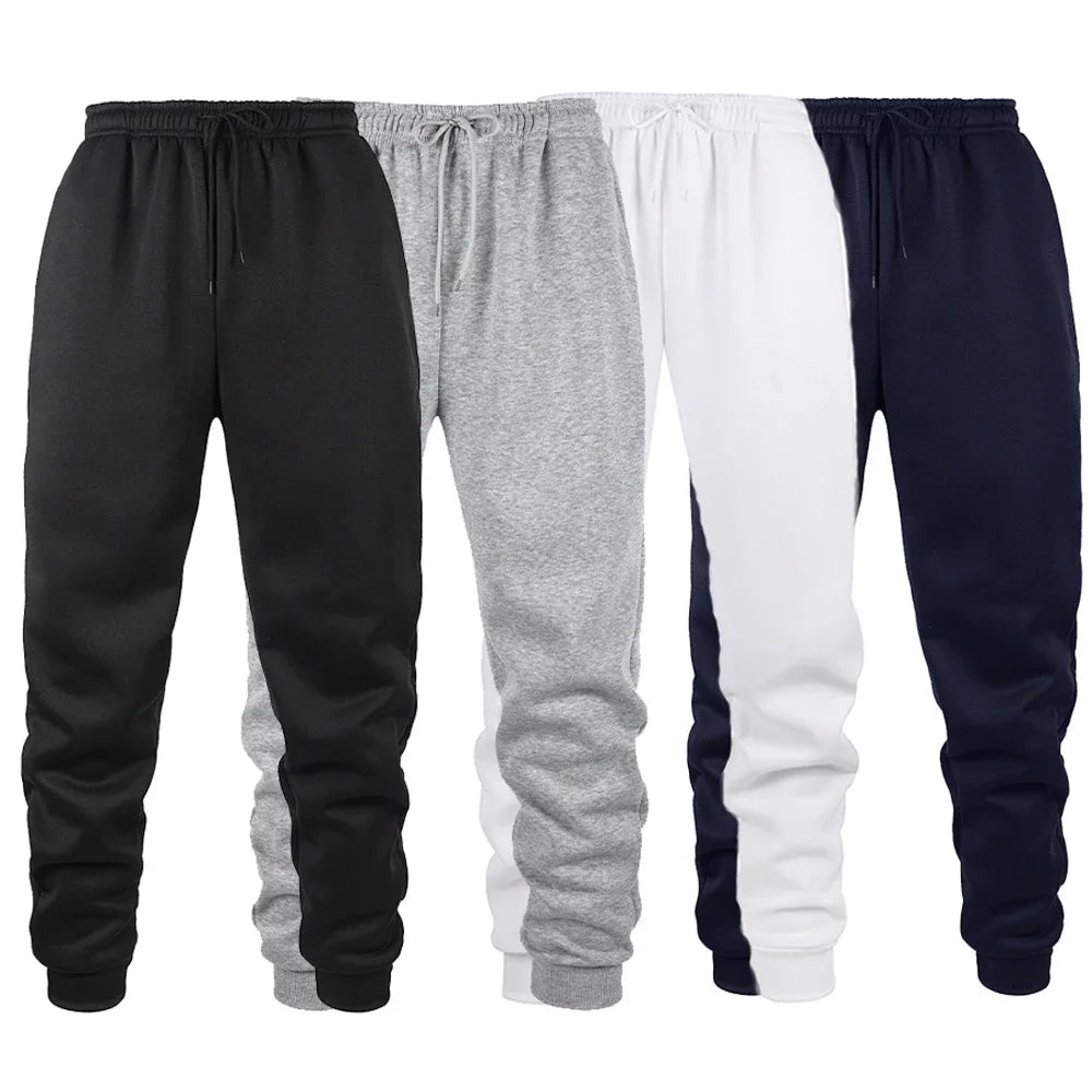 Mens Gym - Ready Jogging Pants Solid Color Sweatpants Ideal for Autumn and Winter Workouts - Clothesfassion.store
