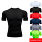 Men's Gym Training T Shirt, Outdoor, Jogging, Running Sportswear, Tight, Stretchy, Breathable Compression Top, Summer - Clothesfassion.store