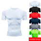 Men's Gym Training T Shirt, Outdoor, Jogging, Running Sportswear, Tight, Stretchy, Breathable Compression Top, Summer - Clothesfassion.store
