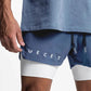 Mens Gyms Fitness 2 in 1 Quick Dry Shorts Summer Running Bodybuilding Jogging Casual Short Pants Workout Male Basketball Bottoms - Clothesfassion.store