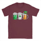 Men's Irish Beer Ireland Flag Saint Patricks Day T Shirts St Patricks Day Cotton Clothing Short Sleeve O Neck Tees T-Shirt - Clothesfassion.store