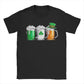 Men's Irish Beer Ireland Flag Saint Patricks Day T Shirts St Patricks Day Cotton Clothing Short Sleeve O Neck Tees T-Shirt - Clothesfassion.store