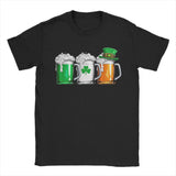 Men's Irish Beer Ireland Flag Saint Patricks Day T Shirts St Patricks Day Cotton Clothing Short Sleeve O Neck Tees T-Shirt - Clothesfassion.store