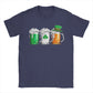 Men's Irish Beer Ireland Flag Saint Patricks Day T Shirts St Patricks Day Cotton Clothing Short Sleeve O Neck Tees T-Shirt - Clothesfassion.store