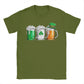 Men's Irish Beer Ireland Flag Saint Patricks Day T Shirts St Patricks Day Cotton Clothing Short Sleeve O Neck Tees T-Shirt - Clothesfassion.store