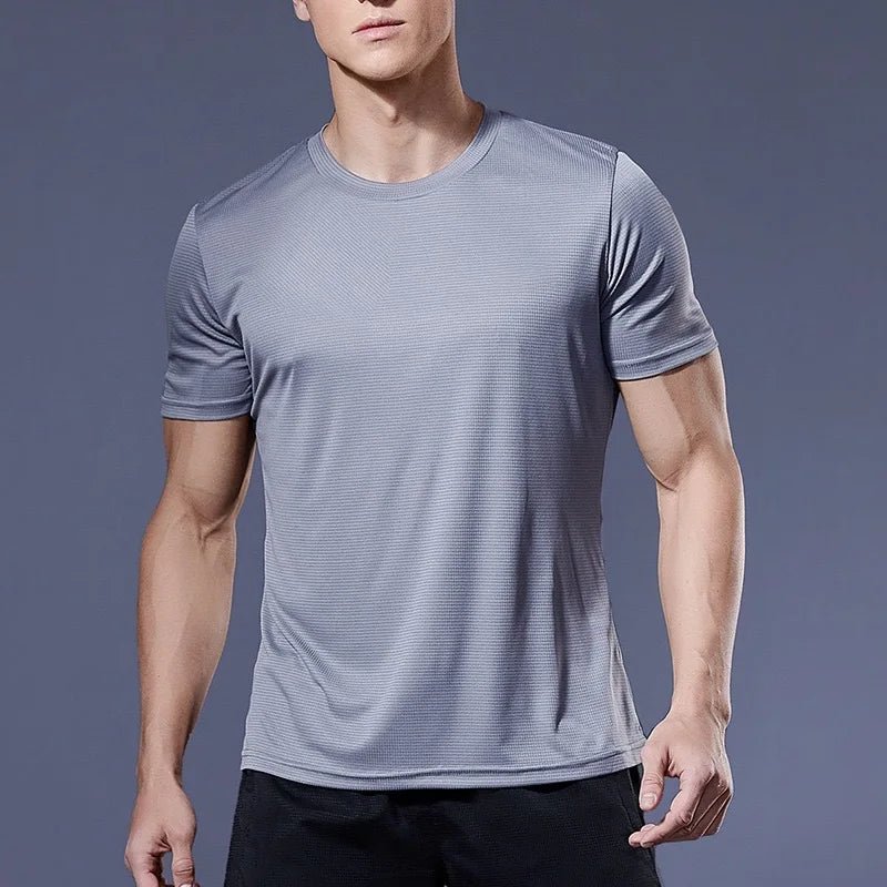 Mens Jogging T-Shirts Quick Dry Compression Sport T-Shirt Fitness Gym Running Shirts Soccer Shirts Men's Jersey Sportswear - Clothesfassion.store