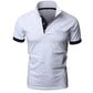 Men's Short Sleeve Polo Shirts Casual Slim Fit Basic Designed Shirts Quick - drying Anti - wrinkle Tops - Clothesfassion.store