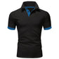 Men's Short Sleeve Polo Shirts Casual Slim Fit Basic Designed Shirts Quick - drying Anti - wrinkle Tops - Clothesfassion.store