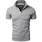 Men's Short Sleeve Polo Shirts Casual Slim Fit Basic Designed Shirts Quick - drying Anti - wrinkle Tops - Clothesfassion.store