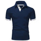 Men's Short Sleeve Polo Shirts Casual Slim Fit Basic Designed Shirts Quick - drying Anti - wrinkle Tops - Clothesfassion.store