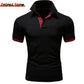 Men's Short Sleeve Polo Shirts Casual Slim Fit Basic Designed Shirts Quick - drying Anti - wrinkle Tops - Clothesfassion.store