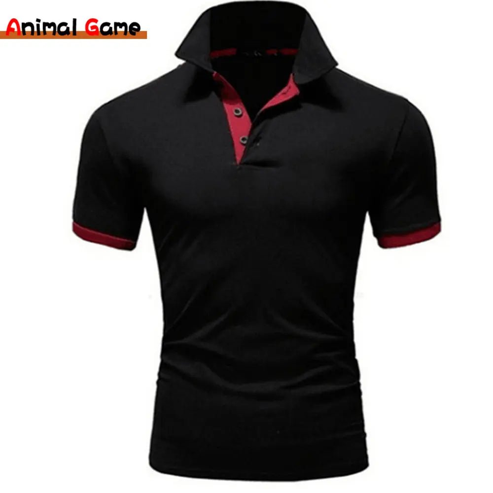 Men's Short Sleeve Polo Shirts Casual Slim Fit Basic Designed Shirts Quick - drying Anti - wrinkle Tops - Clothesfassion.store