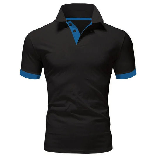 Men's Short Sleeve Polo Shirts Casual Slim Fit Basic Designed Shirts Quick - drying Anti - wrinkle Tops - Clothesfassion.store
