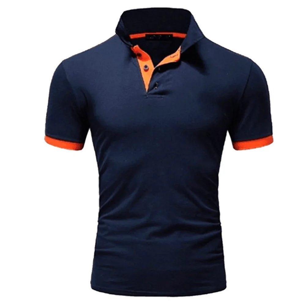 Men's Short Sleeve Polo Shirts Casual Slim Fit Basic Designed Shirts Quick - drying Anti - wrinkle Tops - Clothesfassion.store
