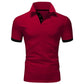 Men's Short Sleeve Polo Shirts Casual Slim Fit Basic Designed Shirts Quick - drying Anti - wrinkle Tops - Clothesfassion.store
