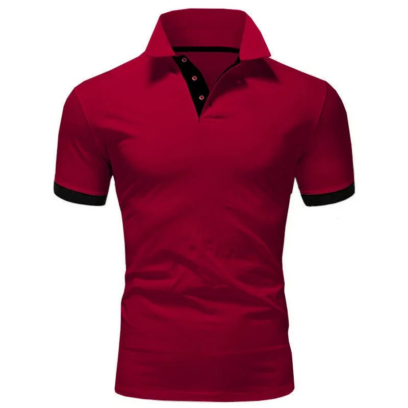 Men's Short Sleeve Polo Shirts Casual Slim Fit Basic Designed Shirts Quick - drying Anti - wrinkle Tops - Clothesfassion.store