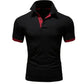 Men's Short Sleeve Polo Shirts Casual Slim Fit Basic Designed Shirts Quick - drying Anti - wrinkle Tops - Clothesfassion.store