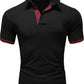 Men's Solid Color Short Sleeve T-Shirt Collar Polo Comfortable Breathable Fashion Basic Fit for Spring/Summer - Clothesfassion.store