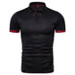 Men's Solid Color Short Sleeve T-Shirt Collar Polo Comfortable Breathable Fashion Basic Fit for Spring/Summer - Clothesfassion.store