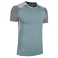 Mens Sport Tee Bodybuilding Gym Running Jogging Short Sleeves Fashion Patchwork Print Breathable Quick Drying Workout Shirts - Clothesfassion.store